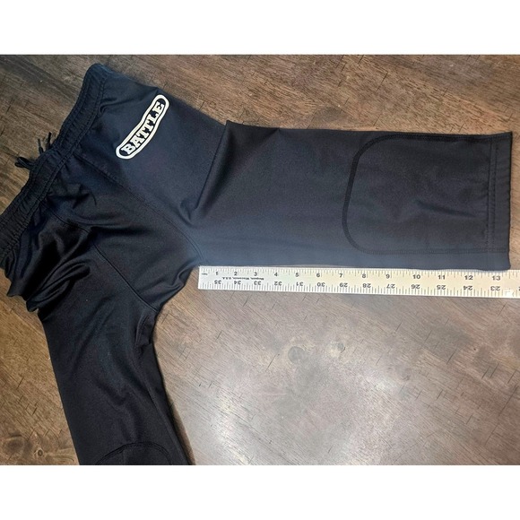 Men's Battle Sports Football Workout Jock‎ Spandex Black Compression Medium - Picture 4 of 5